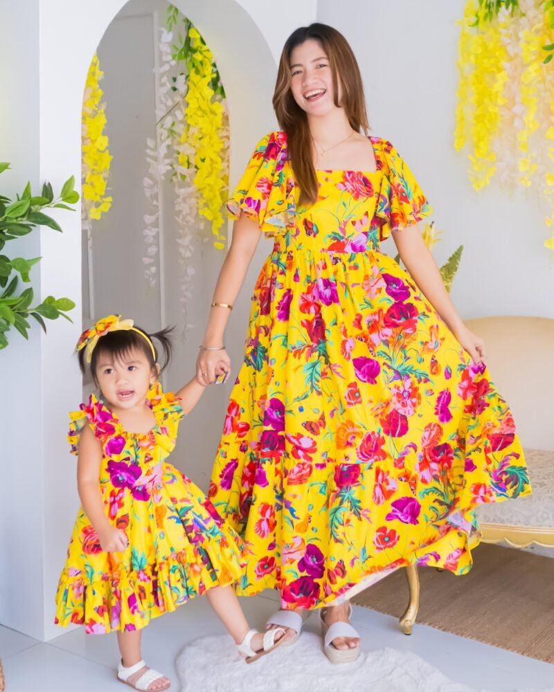 Yellow Floral | Maxi | Mom