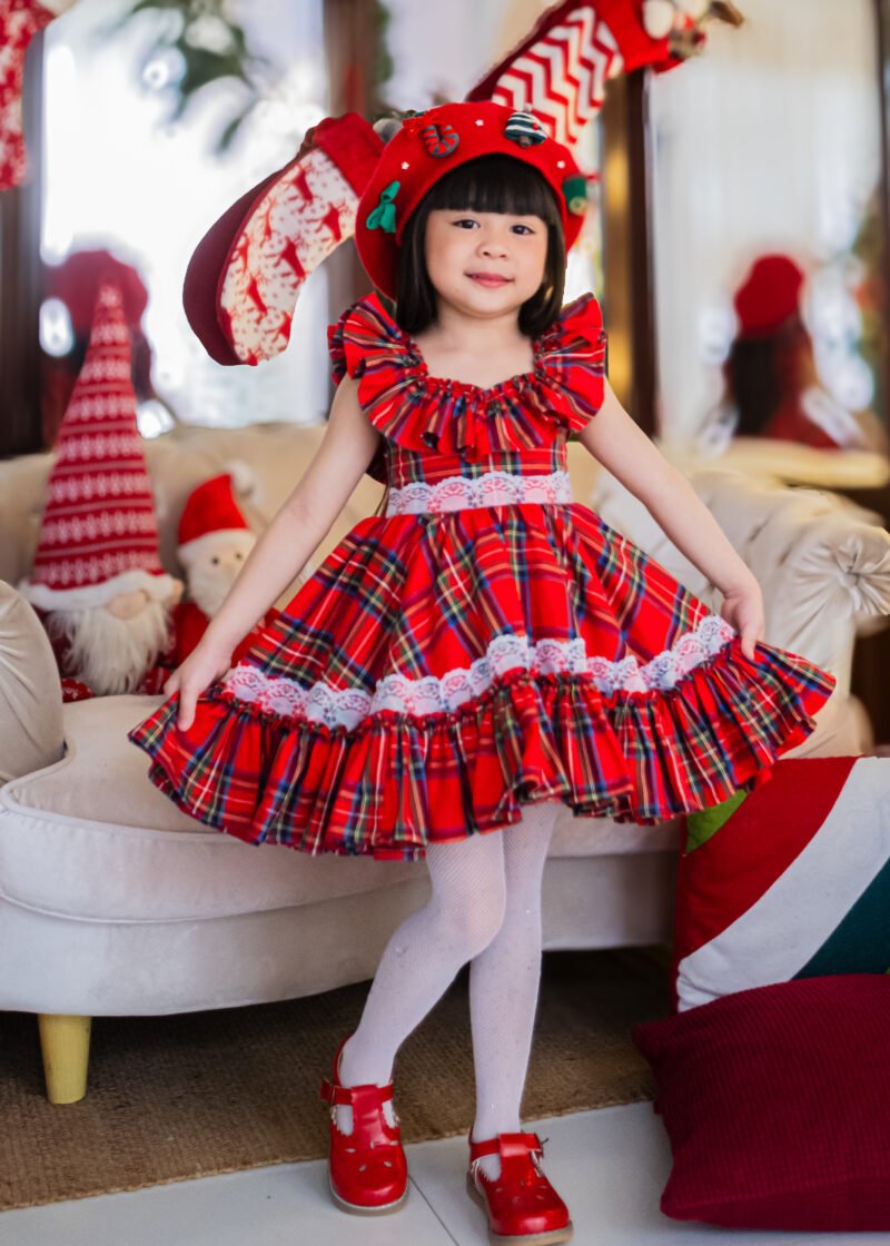 Eloisa Plaid | Red - 6 YEAR OLD