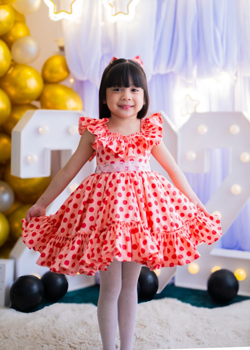 Eloisa Pomelo Pink | Polka Dot