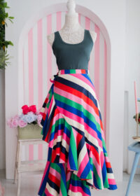 Wrap Around Skirt | Stripes