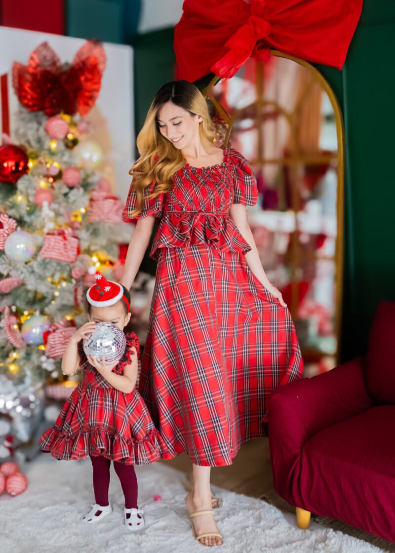 Poppy Plaid Red | Mom